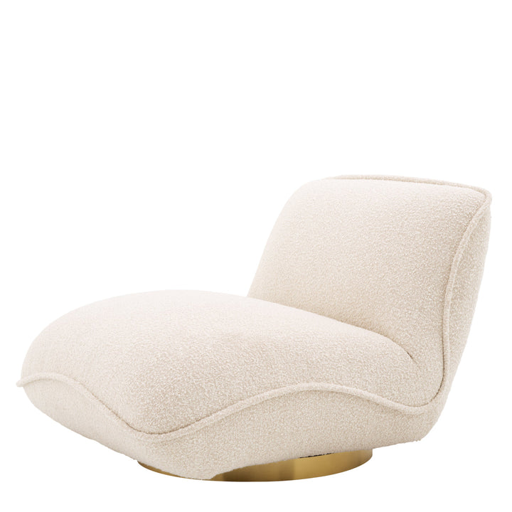 Swivel Chair Relax Boucl&Eacute; Cream Furniture Eichholtz