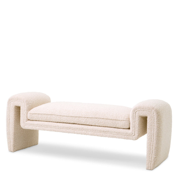 Bench Tondo S Boucl&Eacute; Cream Furniture Eichholtz