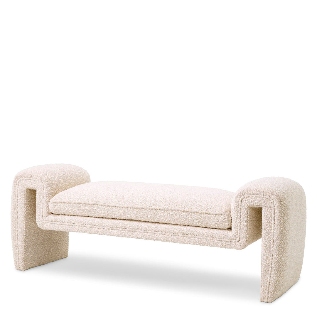 Bench Tondo S Boucl&Eacute; Cream Furniture Eichholtz