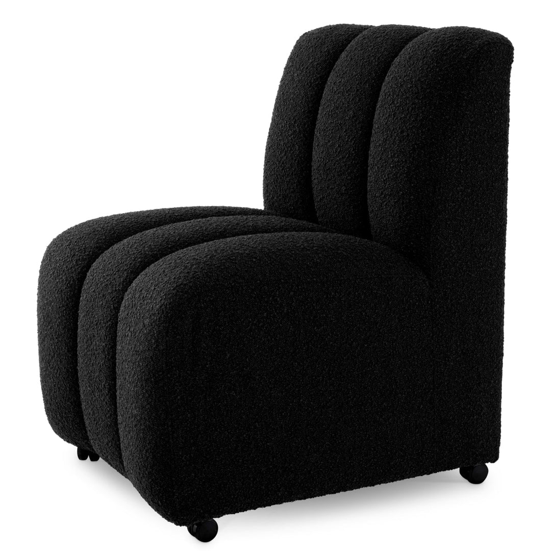 Dining Chair Kelly Boucl&Eacute; Black Furniture Eichholtz