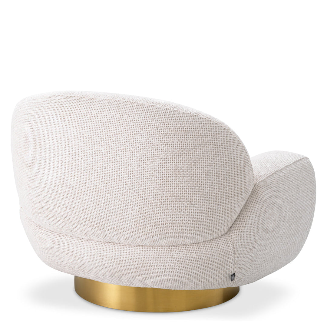 Swivel Chair Udine Lyssa Off-White Furniture Eichholtz