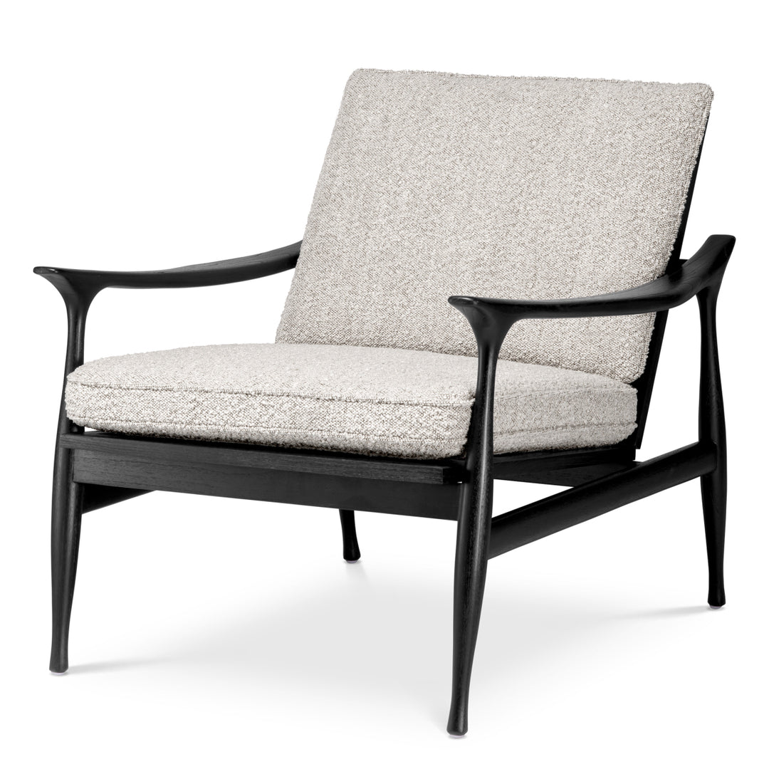 Chair Manzo Classic Black Finish Furniture Eichholtz