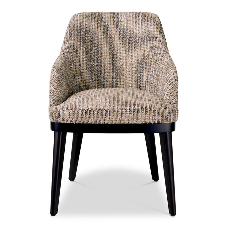 Dining Chair Costa With Arm Mademoiselle Beige Furniture Eichholtz