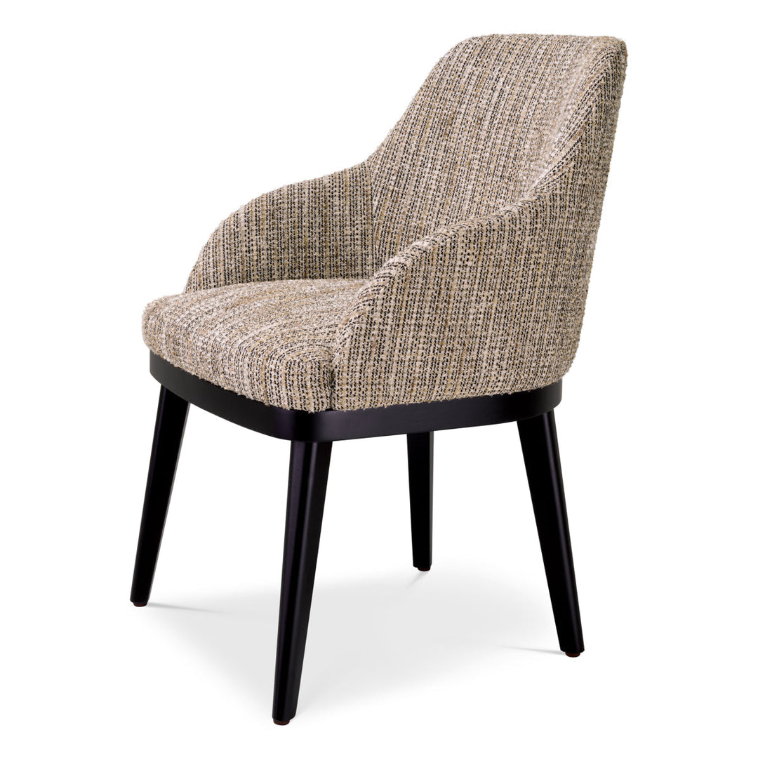 Dining Chair Costa With Arm Mademoiselle Beige Furniture Eichholtz