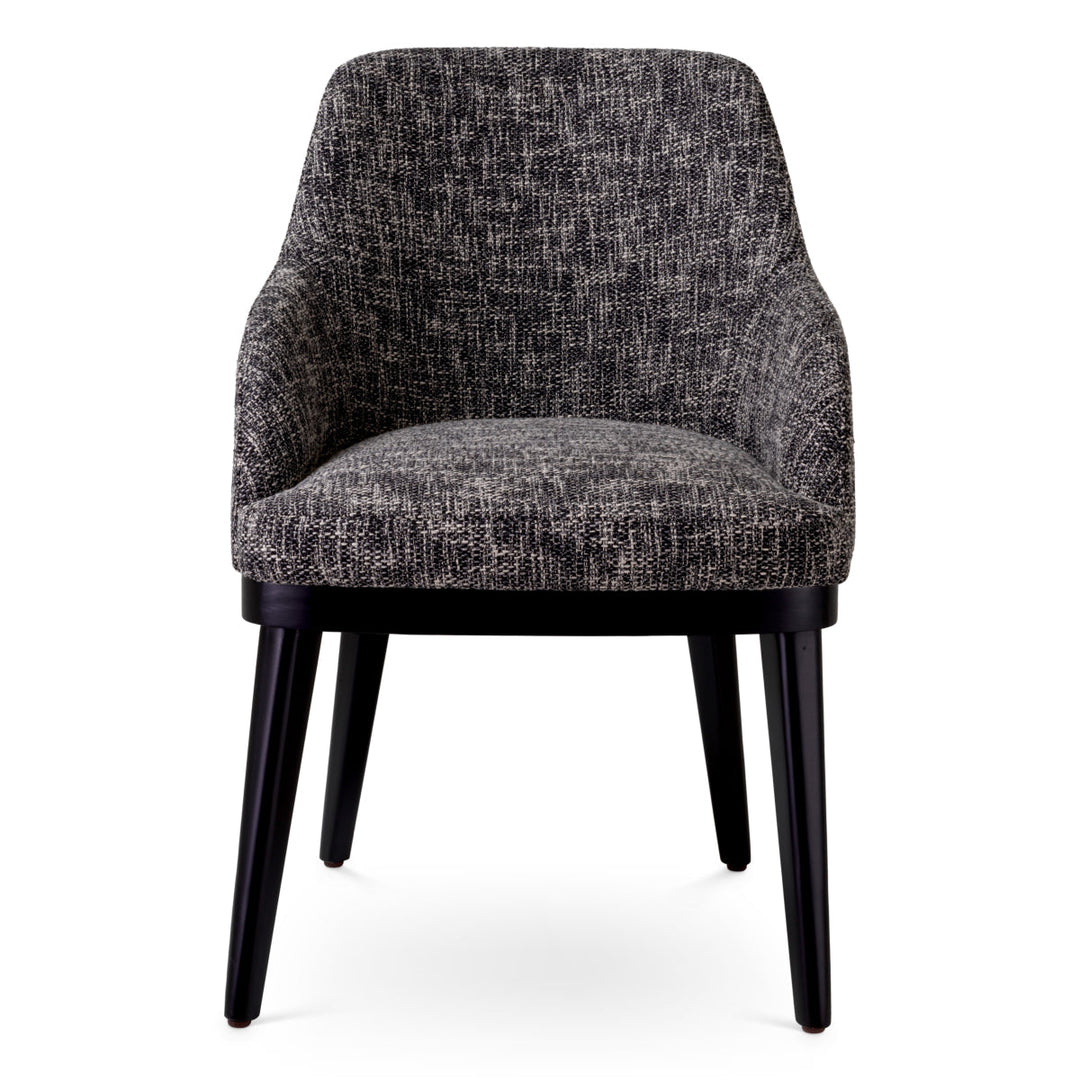Dining Chair Costa With Arm Cambon Black Furniture Eichholtz