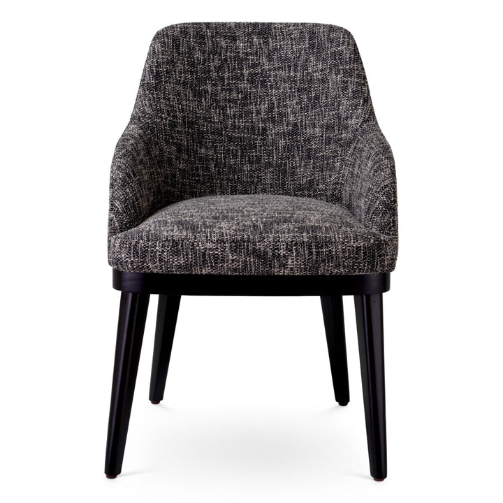 Dining Chair Costa With Arm Cambon Black Furniture Eichholtz