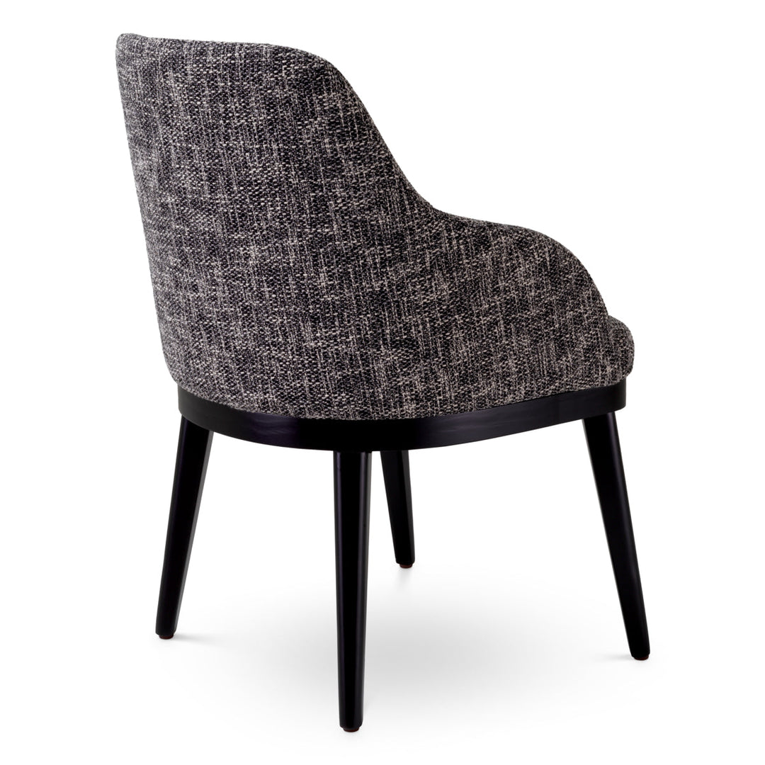 Dining Chair Costa With Arm Cambon Black Furniture Eichholtz