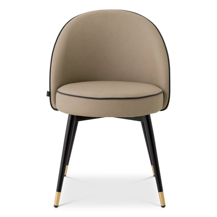 Dining Chair Cooper Set Of 2 Beige Faux Leather Furniture Eichholtz