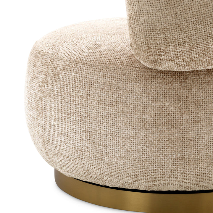 Swivel Chair Phedra Lyssa Sand Furniture Eichholtz