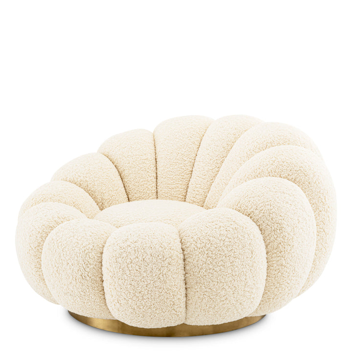 Swivel Chair Mello Faux Shearling Chairs Eichholtz