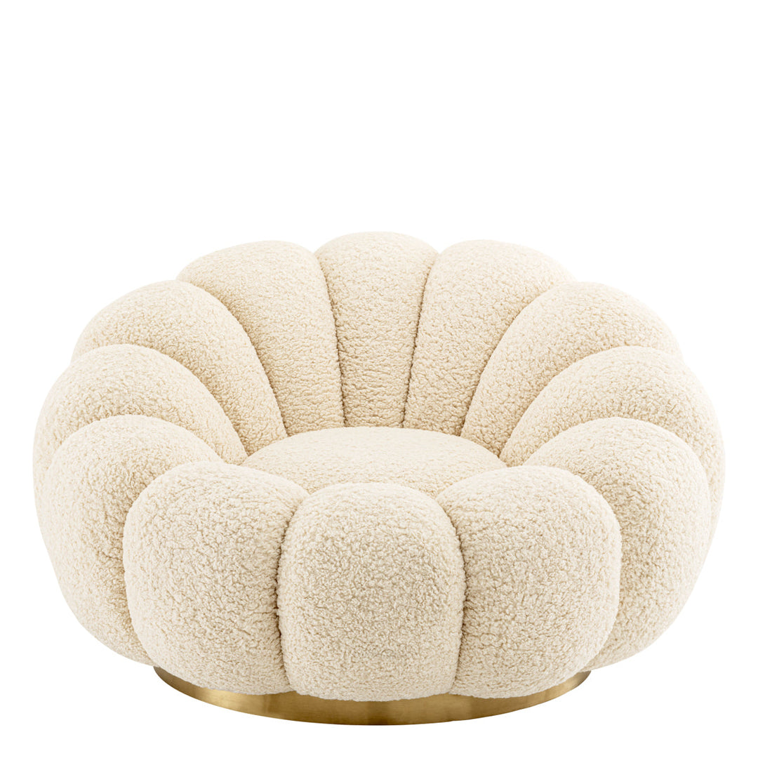 Swivel Chair Mello Faux Shearling Chairs Eichholtz