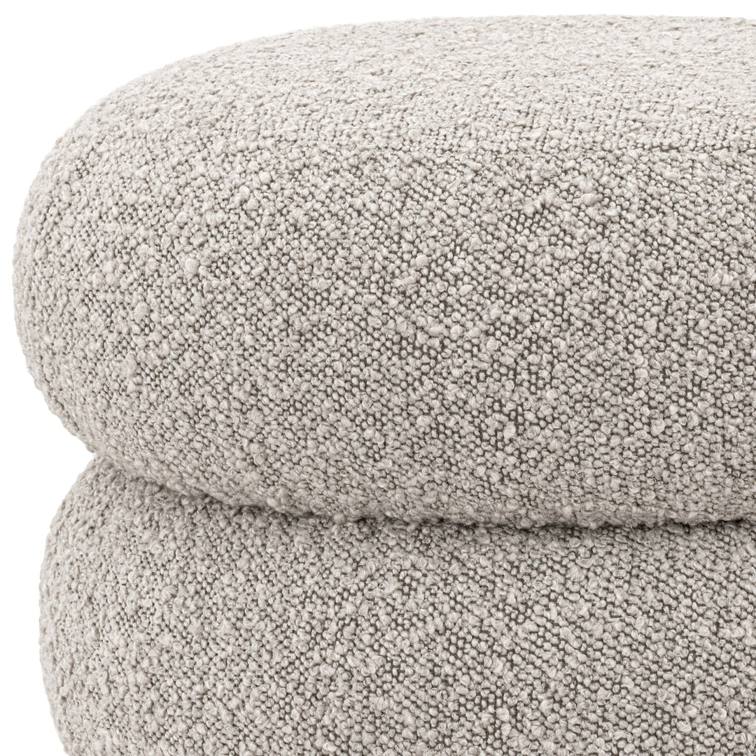 Stool Tulum Boucl&Eacute; Grey Furniture Eichholtz