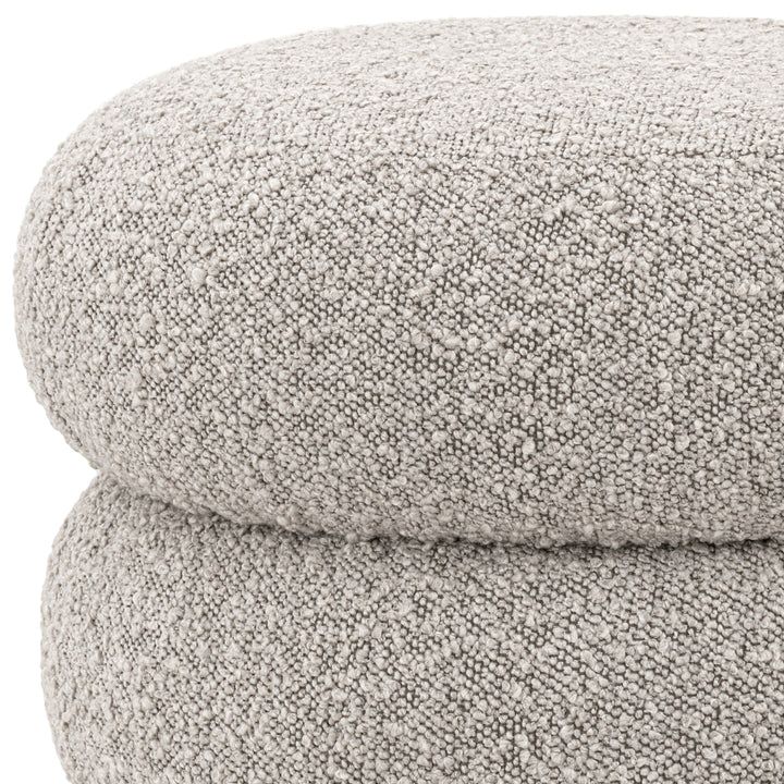 Stool Tulum Boucl&Eacute; Grey Furniture Eichholtz