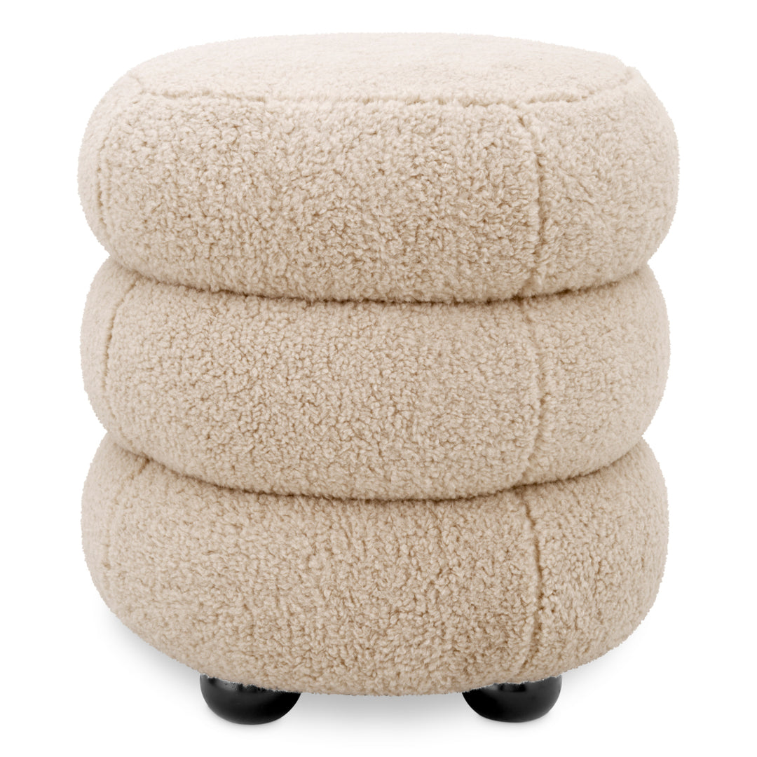 Stool Tulum Brisbane Cream Furniture Eichholtz