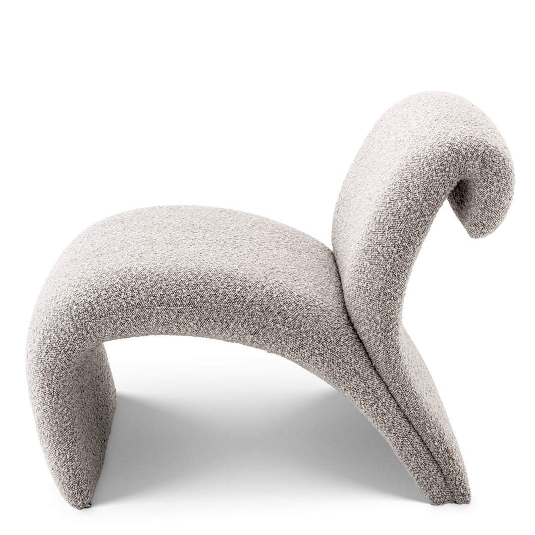 Chair Vignola Boucl&Eacute; Grey Furniture Eichholtz