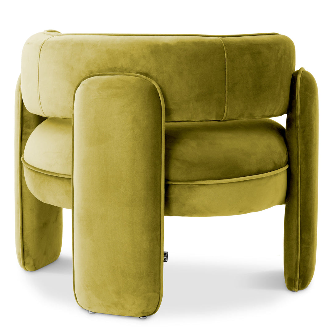 Chair Chaplin Savona Vintage Green Velvet Furniture Eichholtz