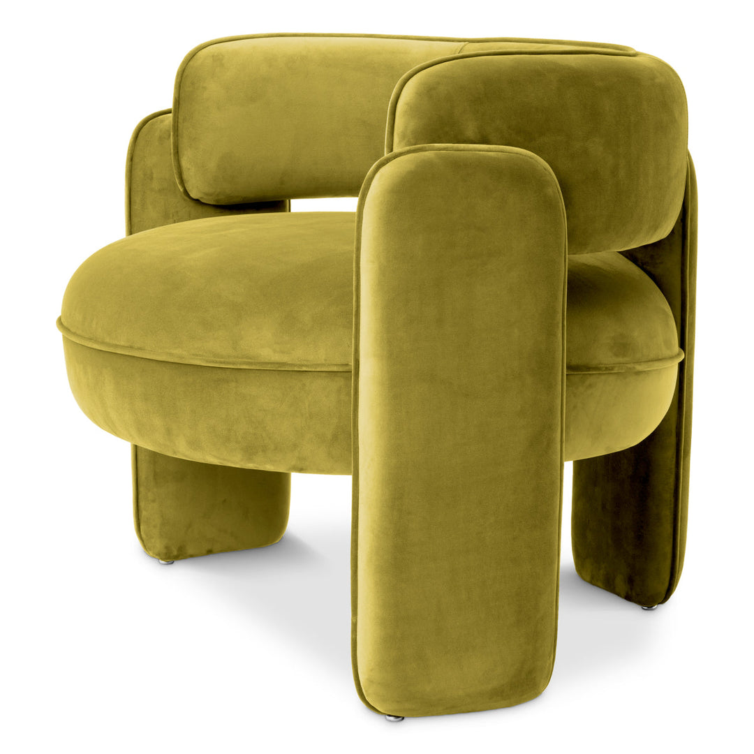 Chair Chaplin Savona Vintage Green Velvet Furniture Eichholtz