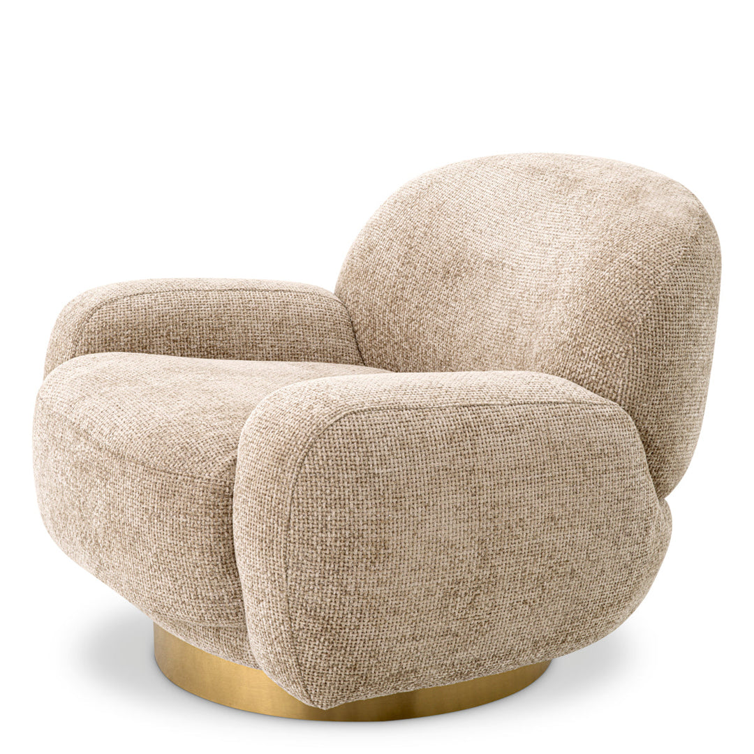 Swivel Chair Udine Lyssa Sand Furniture Eichholtz