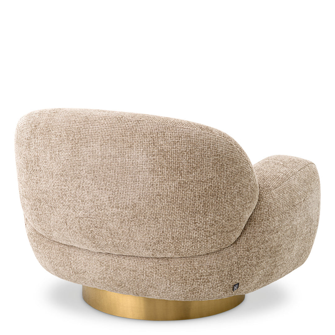 Swivel Chair Udine Lyssa Sand Furniture Eichholtz