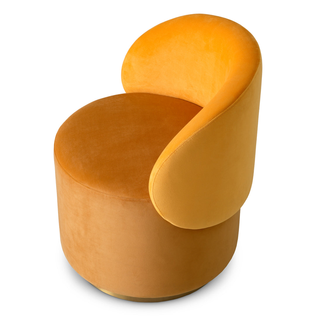 Low Dining Chair Greer Roche Yellow Velvet Furniture Eichholtz