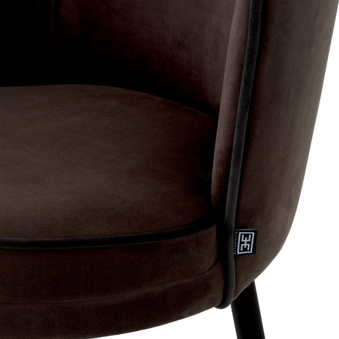 Bar Stool Grenada Savona Grey Velvet Furniture Eichholtz