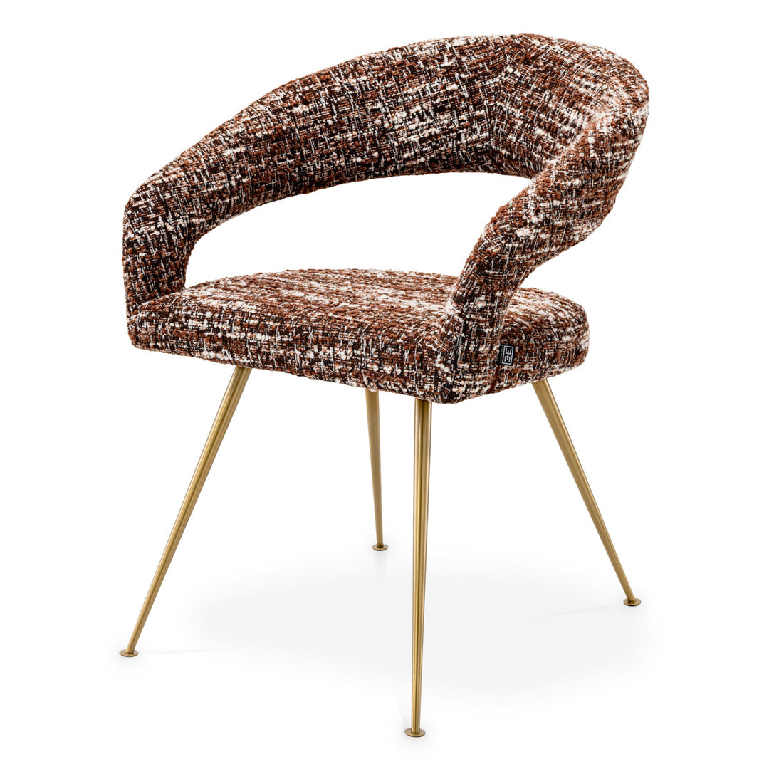 Dining Chair Bravo Boucl&Eacute; Sonata Red Furniture Eichholtz
