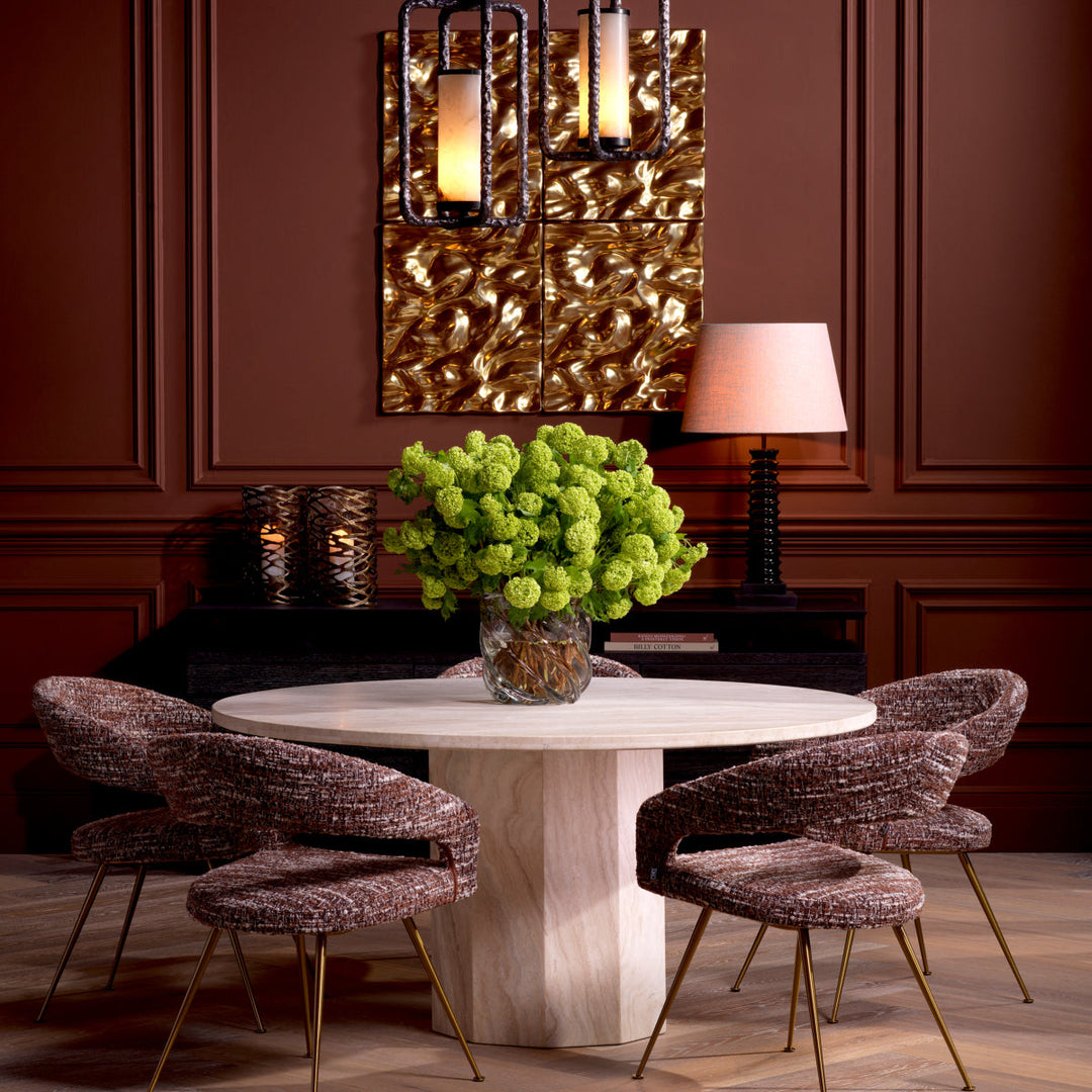 Dining Chair Bravo Boucl&Eacute; Sonata Red Furniture Eichholtz