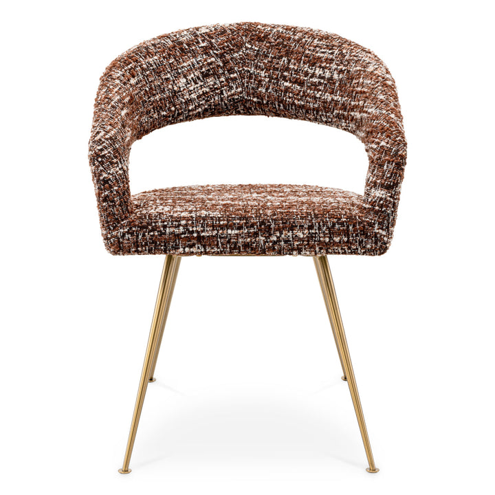 Dining Chair Bravo Boucl&Eacute; Sonata Red Furniture Eichholtz