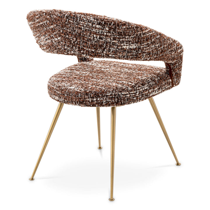 Dining Chair Bravo Boucl&Eacute; Sonata Red Furniture Eichholtz