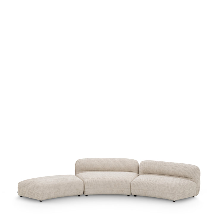 Modular Sofa Grand Avenue - Ottoman Creststone Beige Furniture Eichholtz