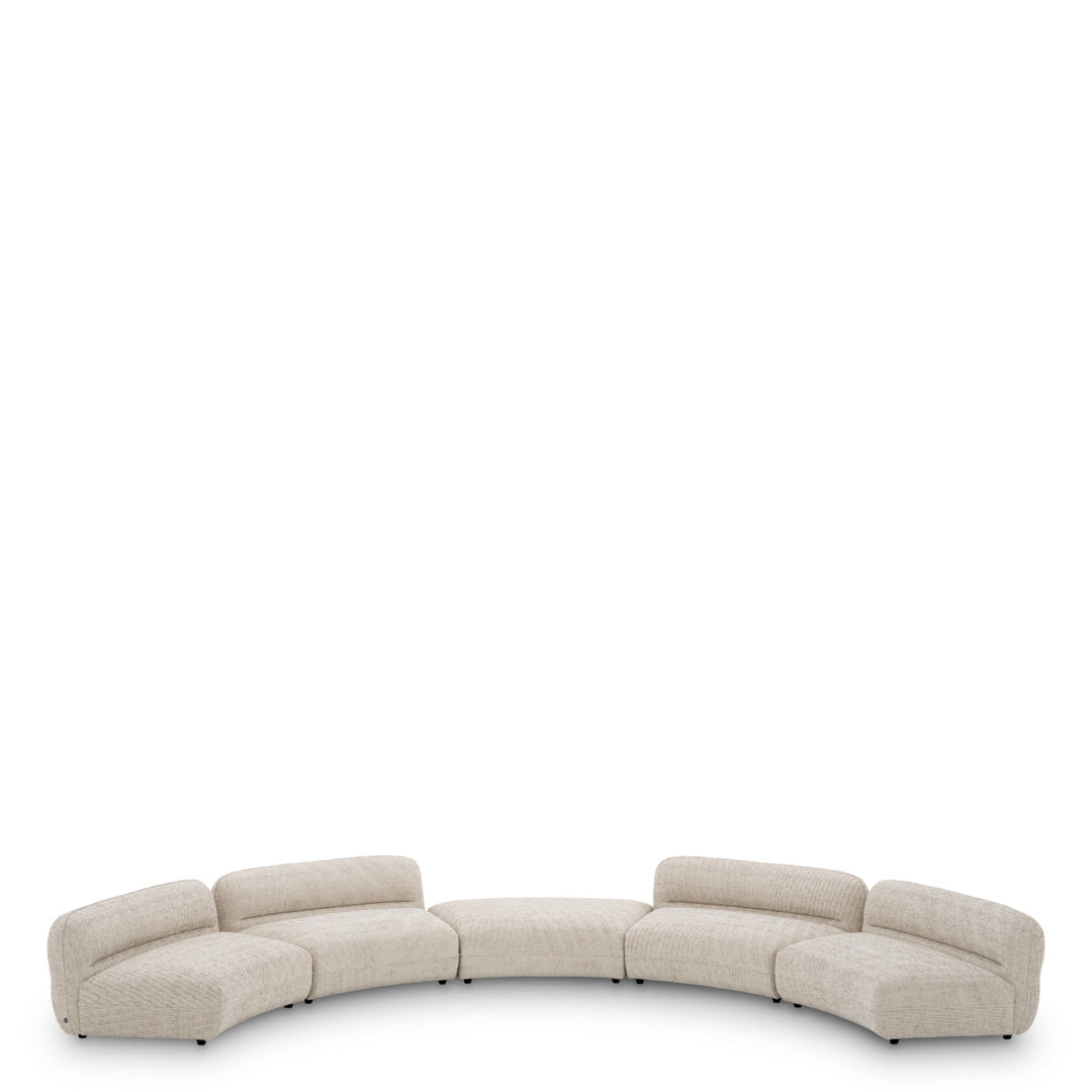 Modular Sofa Grand Avenue - Ottoman Creststone Beige Furniture Eichholtz
