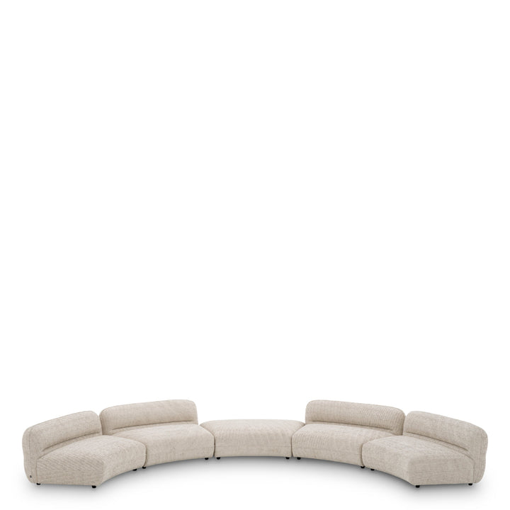 Modular Sofa Grand Avenue - Ottoman Creststone Beige Furniture Eichholtz