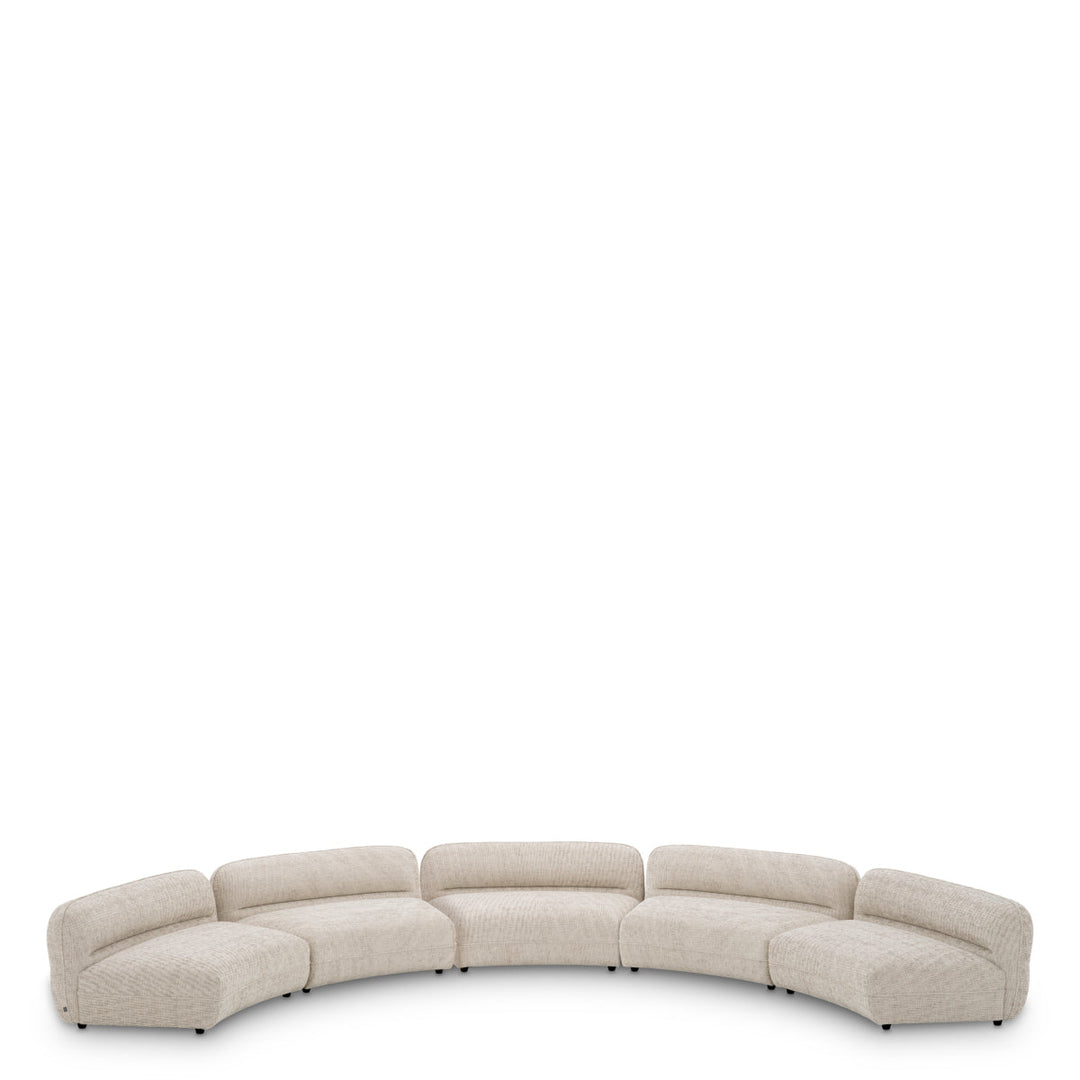 Modular Sofa Grand Avenue - Ottoman Creststone Beige Furniture Eichholtz