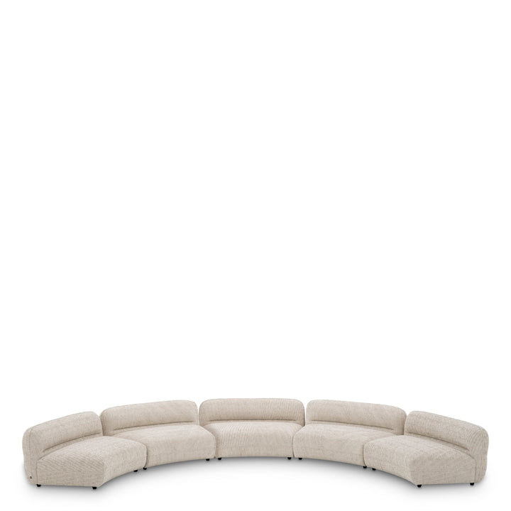 Modular Sofa Grand Avenue - Ottoman Creststone Beige Furniture Eichholtz