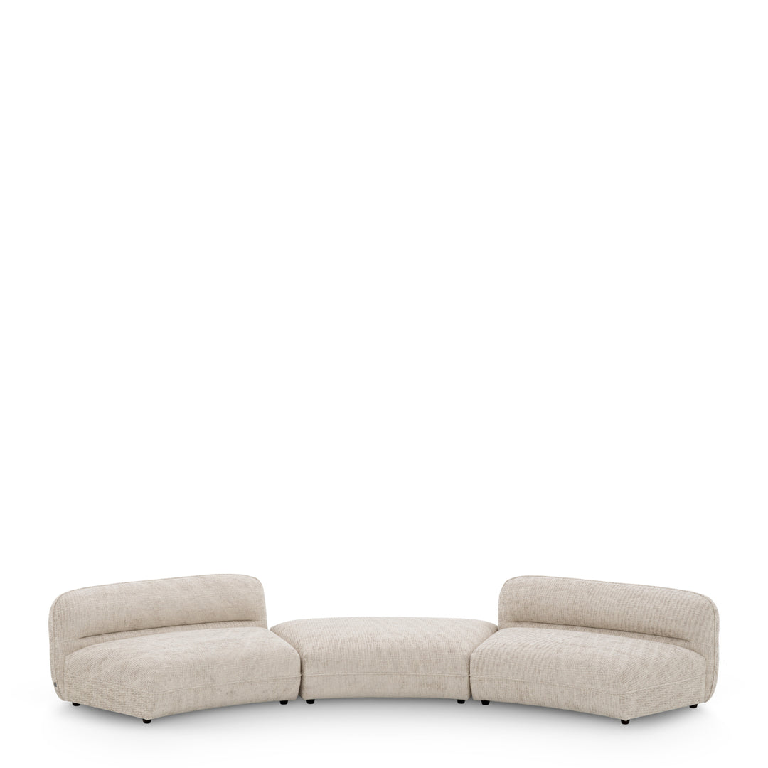 Modular Sofa Grand Avenue - Ottoman Creststone Beige Furniture Eichholtz