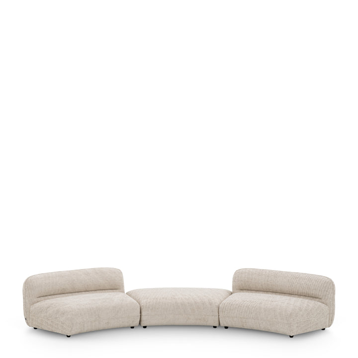 Modular Sofa Grand Avenue - Ottoman Creststone Beige Furniture Eichholtz