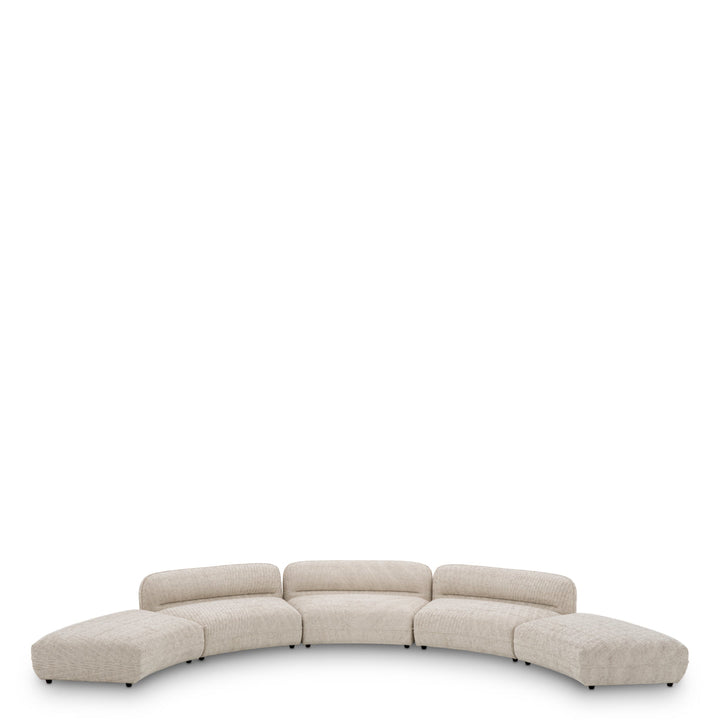 Modular Sofa Grand Avenue - Ottoman Creststone Beige Furniture Eichholtz