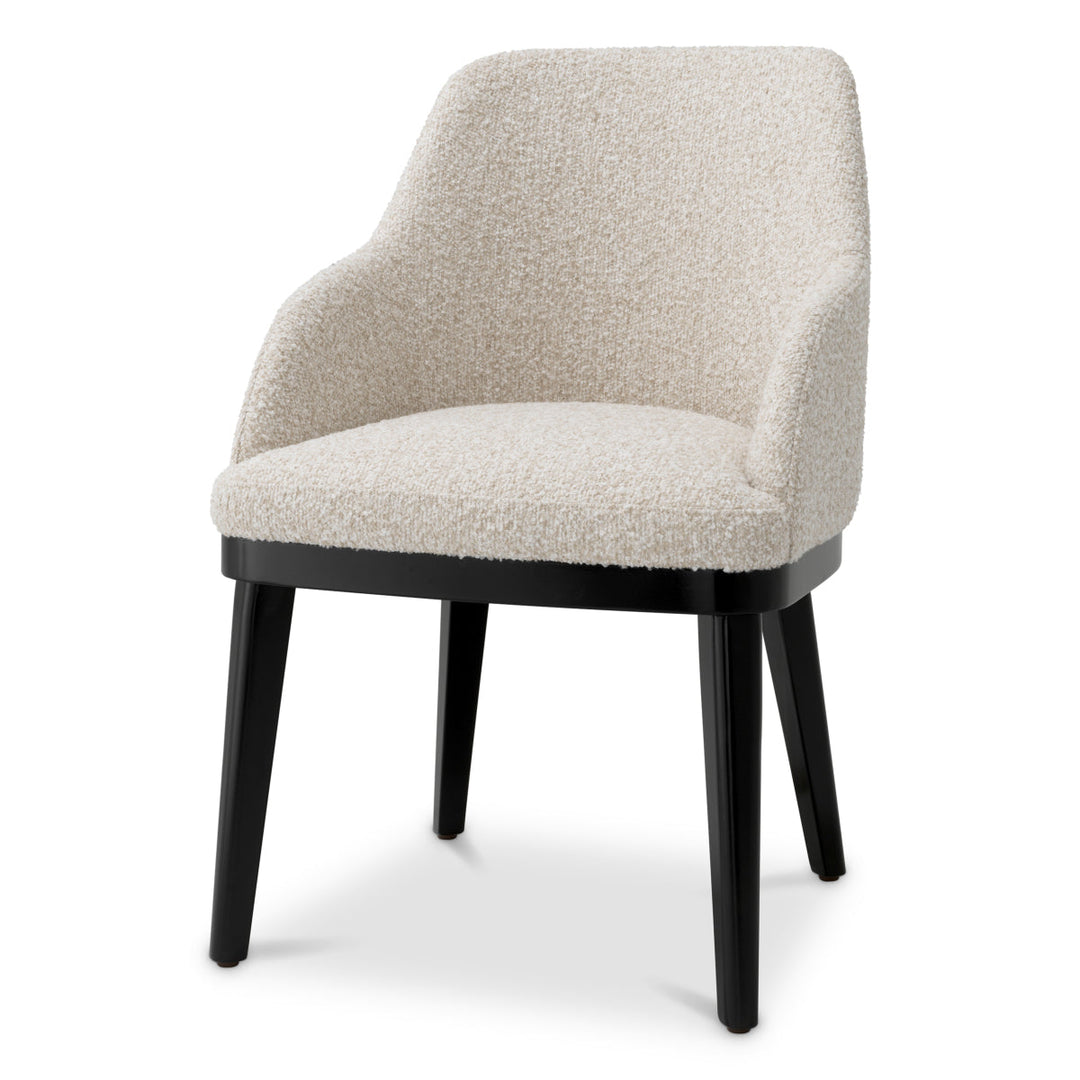 Dining Chair Costa With Arm Kempton Beige Furniture Eichholtz