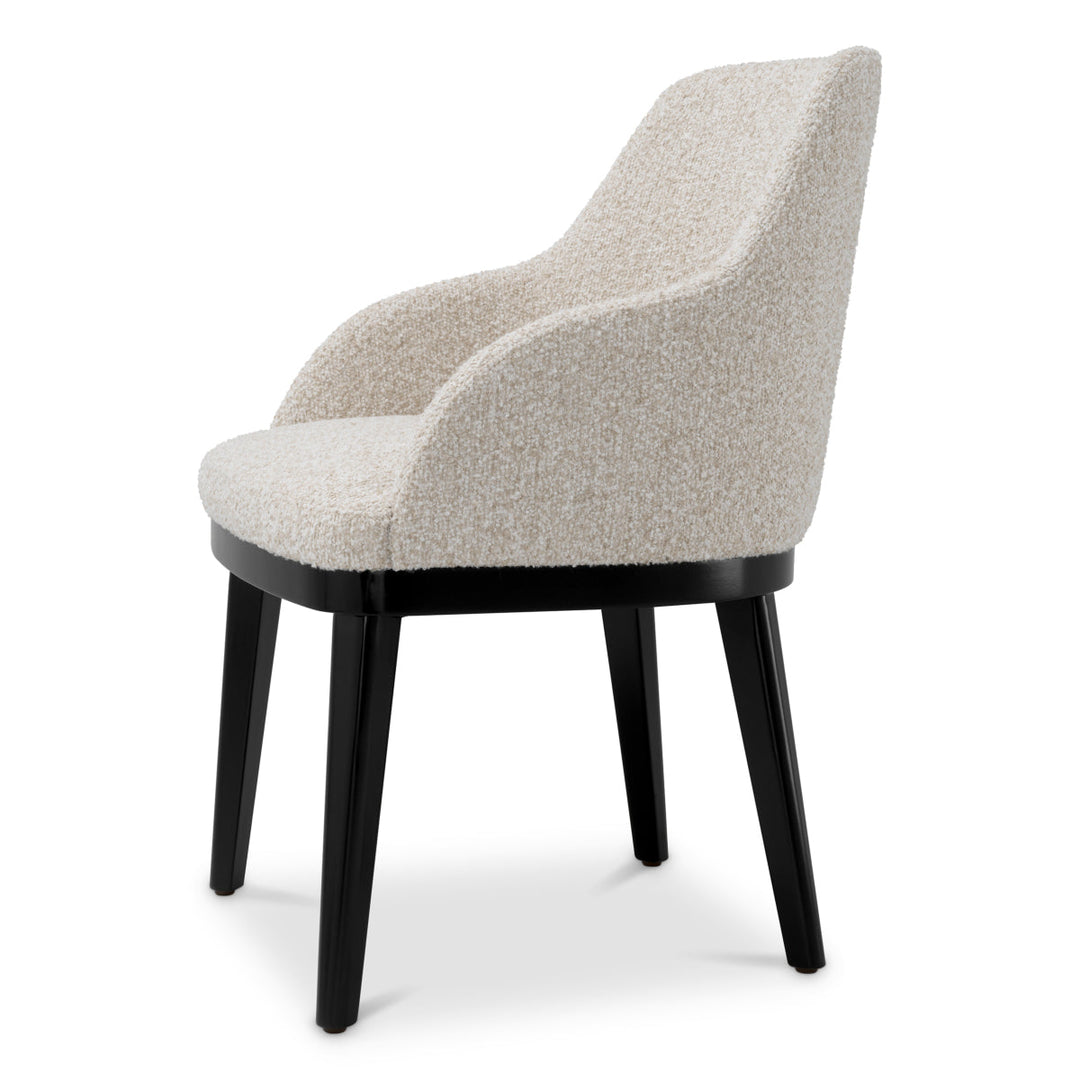 Dining Chair Costa With Arm Kempton Beige Furniture Eichholtz