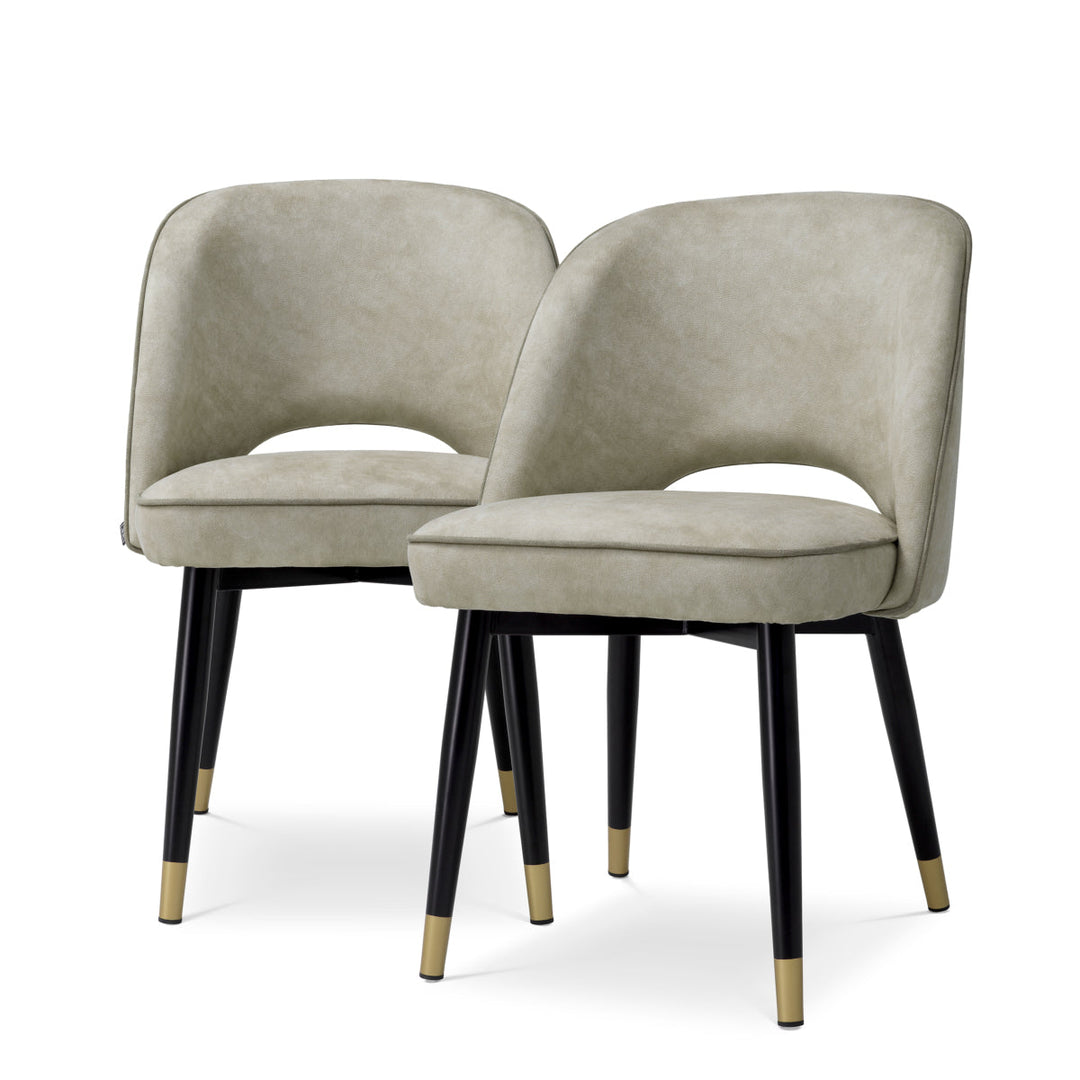 Dining Chair Cliff Set Of 2 Mayer Silver Furniture Eichholtz