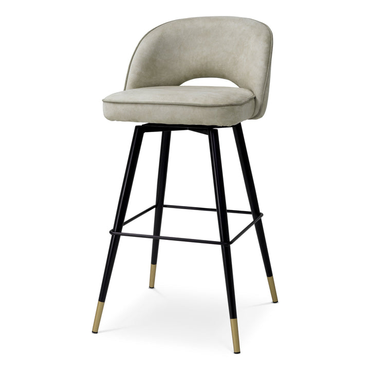 Bar Stool Cliff Set Of 2 Mayer Silver Showroom Model Furniture Eichholtz