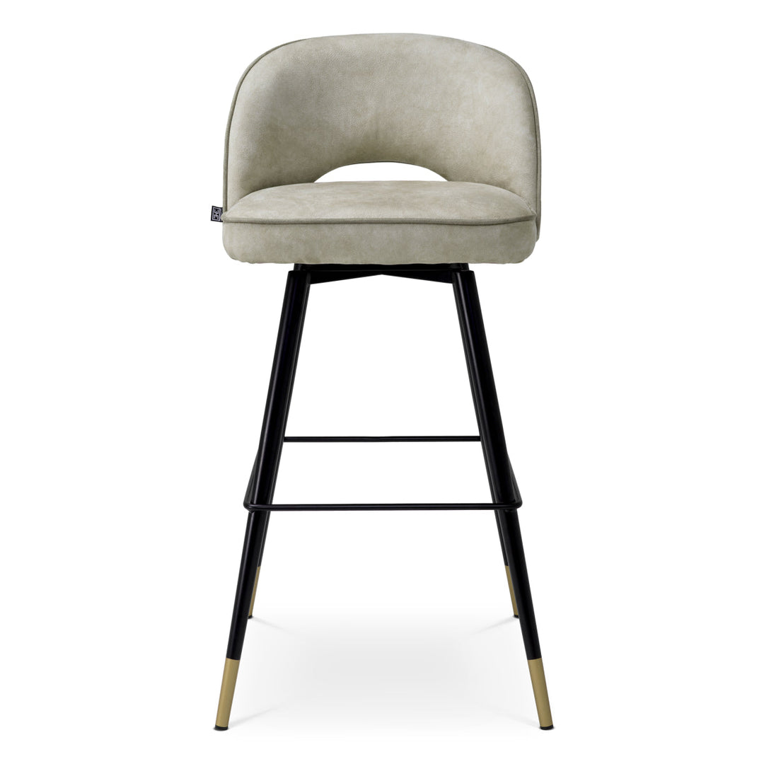 Bar Stool Cliff Set Of 2 Mayer Silver Showroom Model Furniture Eichholtz