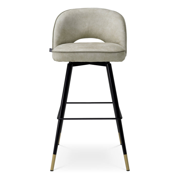 Bar Stool Cliff Set Of 2 Mayer Silver Showroom Model Furniture Eichholtz