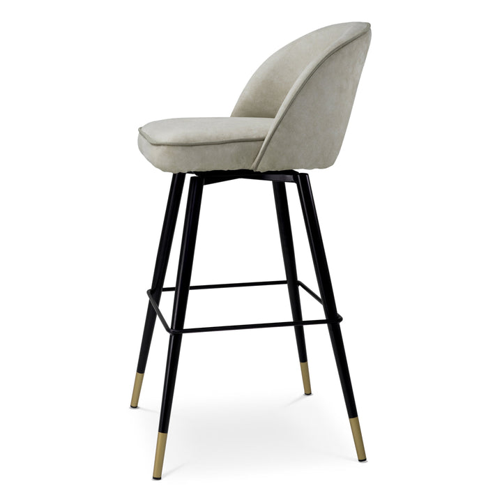 Bar Stool Cliff Set Of 2 Mayer Silver Showroom Model Furniture Eichholtz