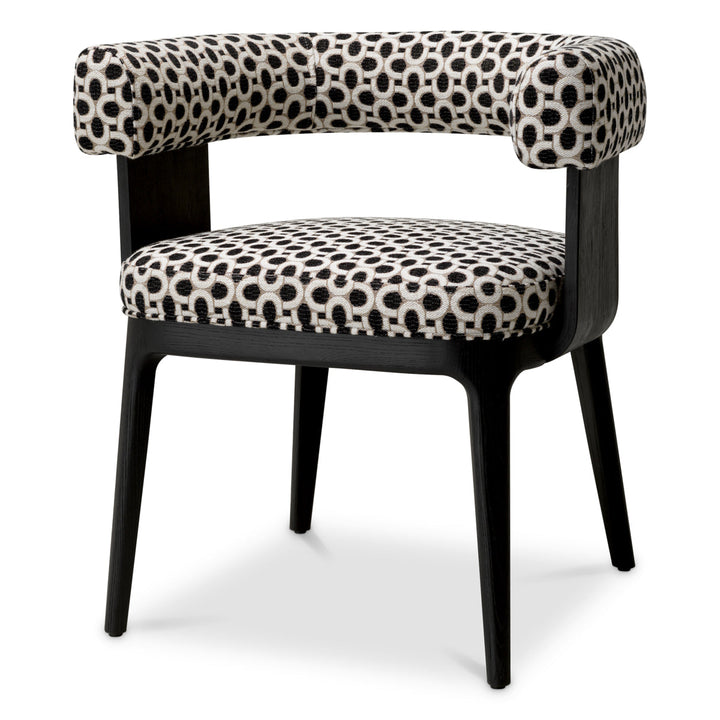 Dining Chair Dubois Black Oak Veneer Sunbeam Black New Collection - January 2026 Eichholtz