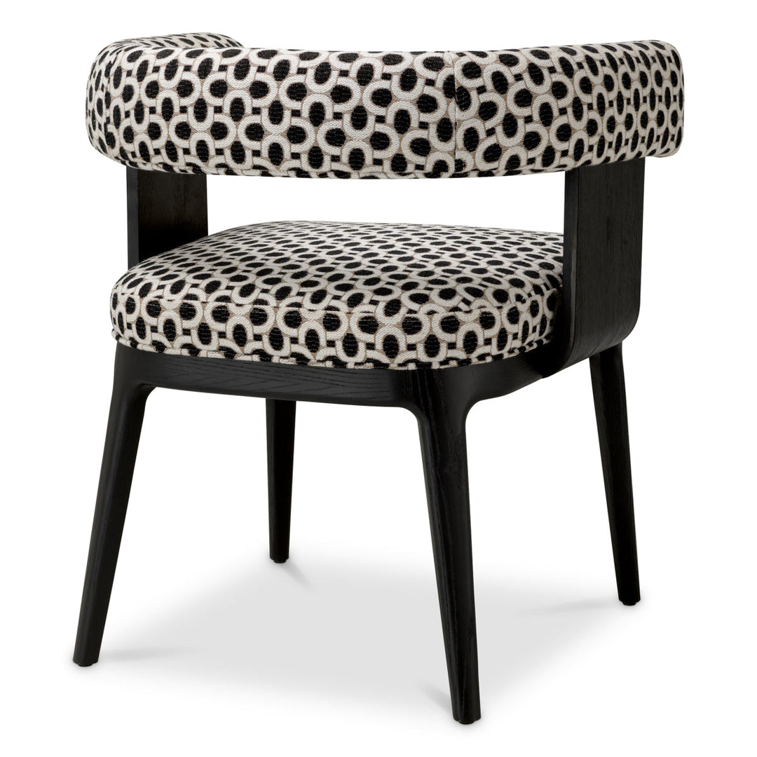 Dining Chair Dubois Black Oak Veneer Sunbeam Black New Collection - January 2026 Eichholtz