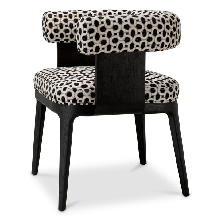 Dining Chair Dubois Black Oak Veneer Sunbeam Black New Collection - January 2026 Eichholtz