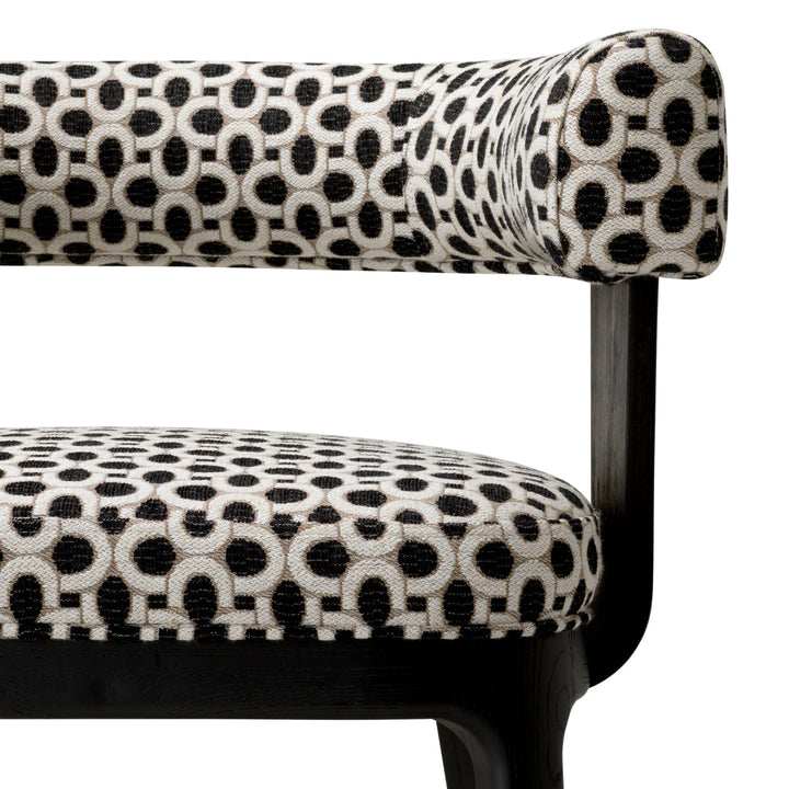 Dining Chair Dubois Black Oak Veneer Sunbeam Black New Collection - January 2026 Eichholtz
