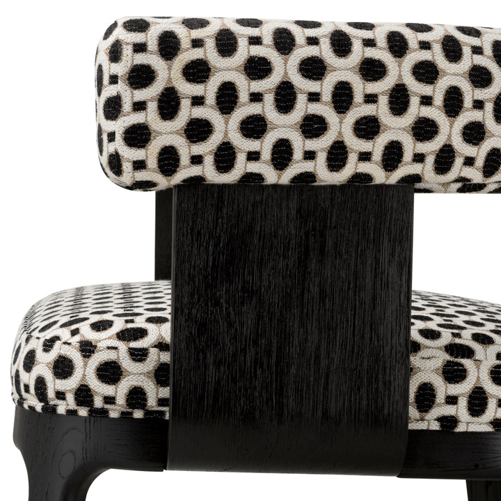 Dining Chair Dubois Black Oak Veneer Sunbeam Black New Collection - January 2026 Eichholtz