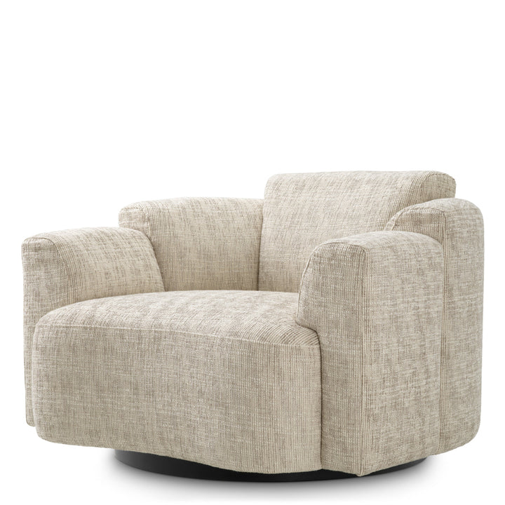 Swivel Chair Marbella Creststone Beige Furniture Eichholtz